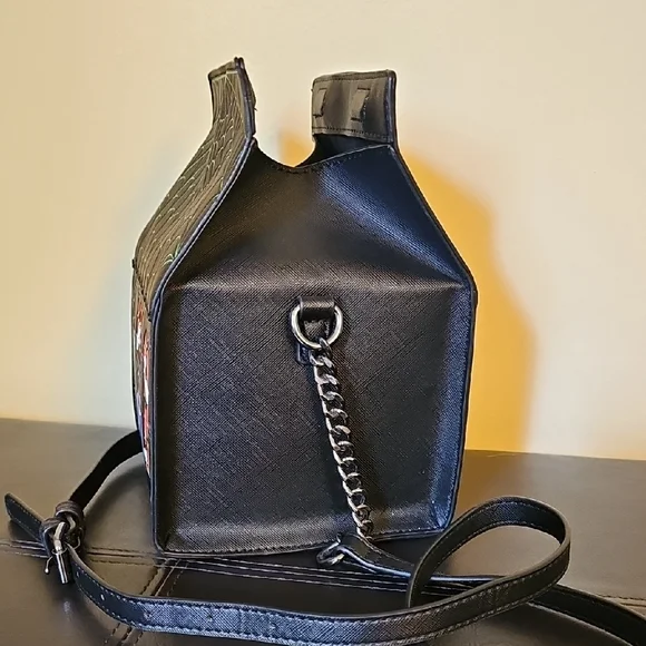 B1G1! MAD Engine Draculas Haunted House Fine By Me Crossbody Purse BNWOT - Picture 6 of 10